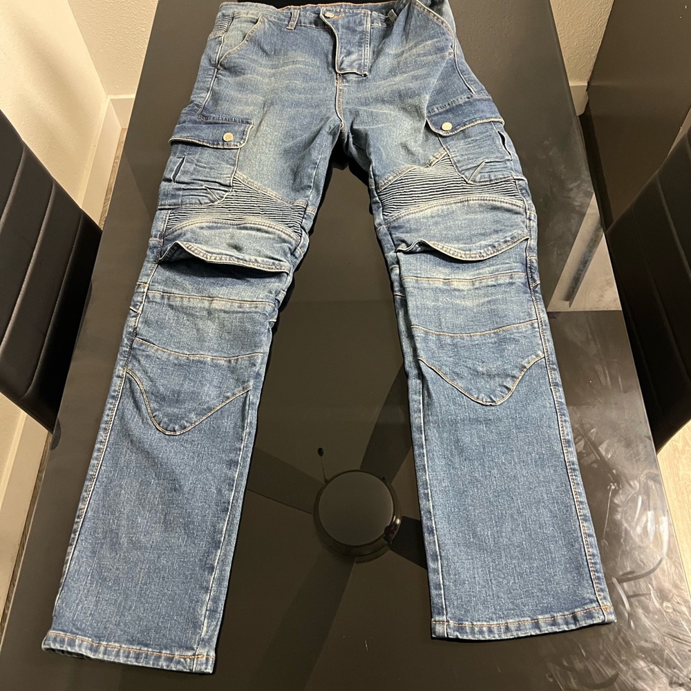 Skylinewears Protective Lined Motorcycle Jeans - Stylish Denim Biker Pants 30/M